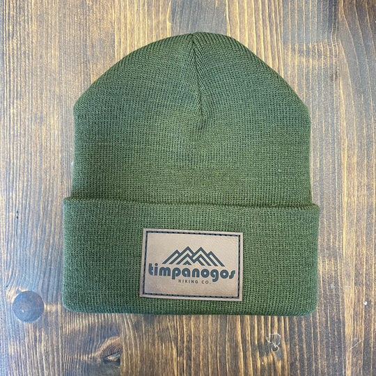 Cuffed Knit Patch Beanie - Timpanogos Hiking Co.