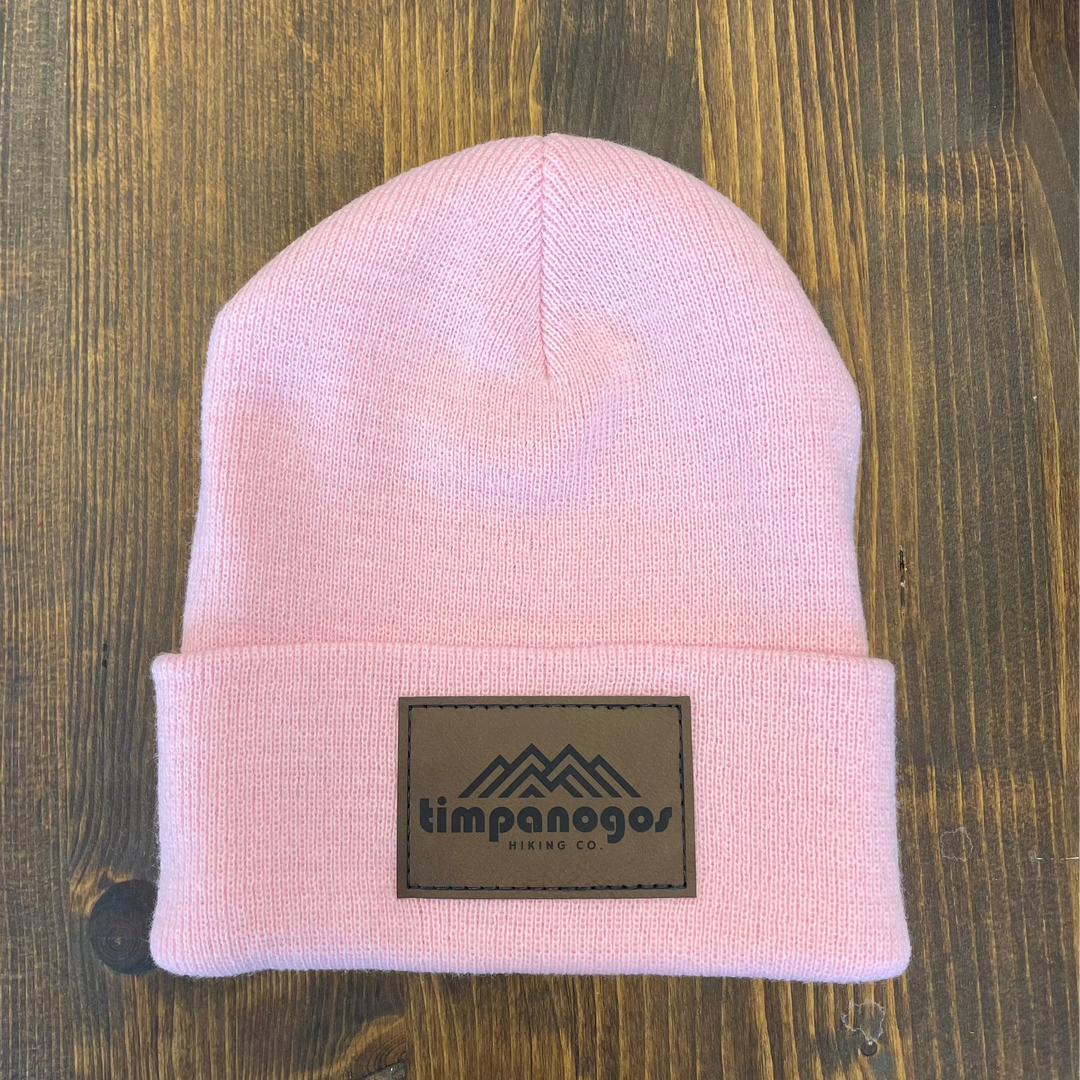 Cuffed Knit Patch Beanie - Timpanogos Hiking Co.