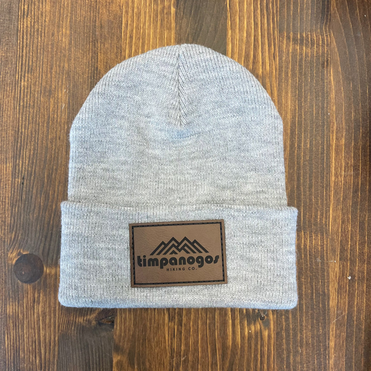 Cuffed Knit Patch Beanie - Timpanogos Hiking Co.