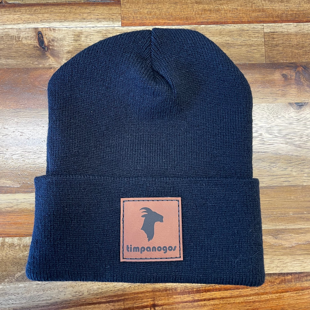 Cuffed Knit Patch Beanie - Timpanogos Goat
