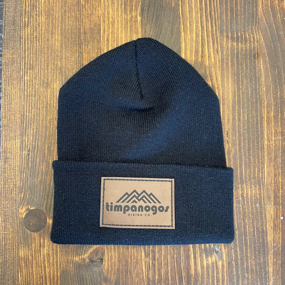 Cuffed Knit Patch Beanie - Timpanogos Hiking Co.