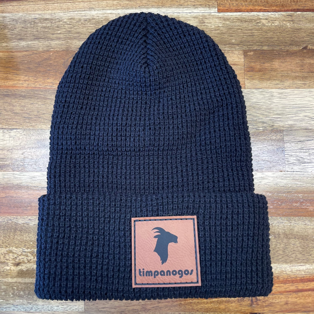 Patch Waffle Knit Beanie - Timpanogos Goat