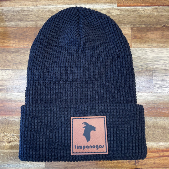 Patch Waffle Knit Beanie - Timpanogos Goat