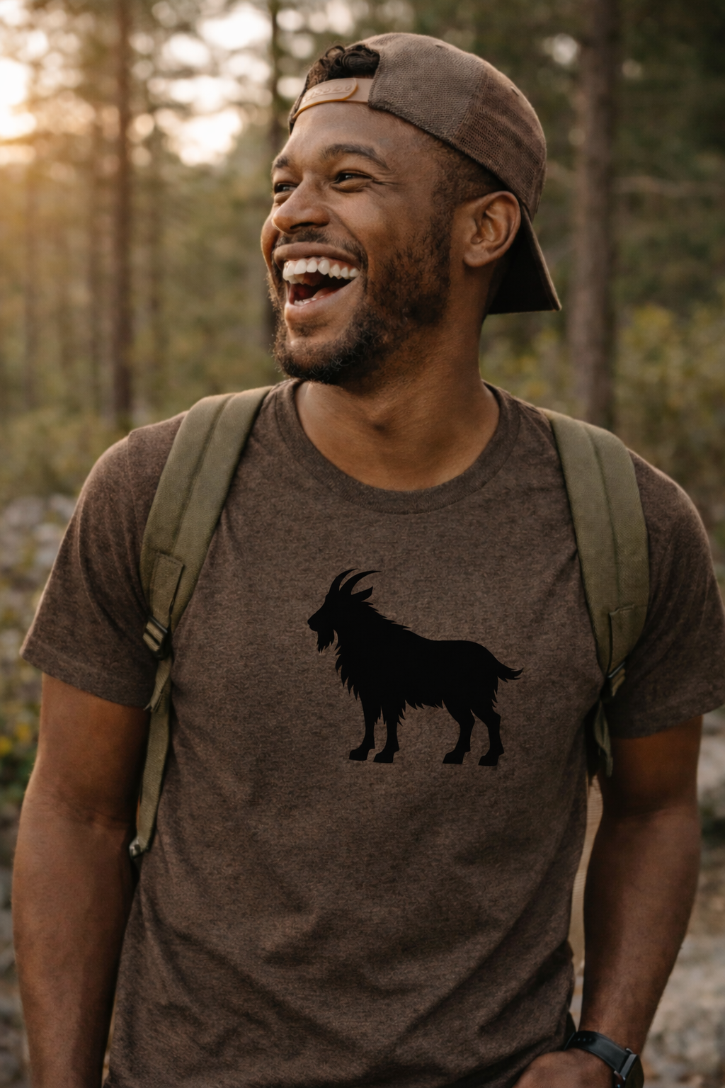 Goat Profile (NEW) - Premium Graphic Tee