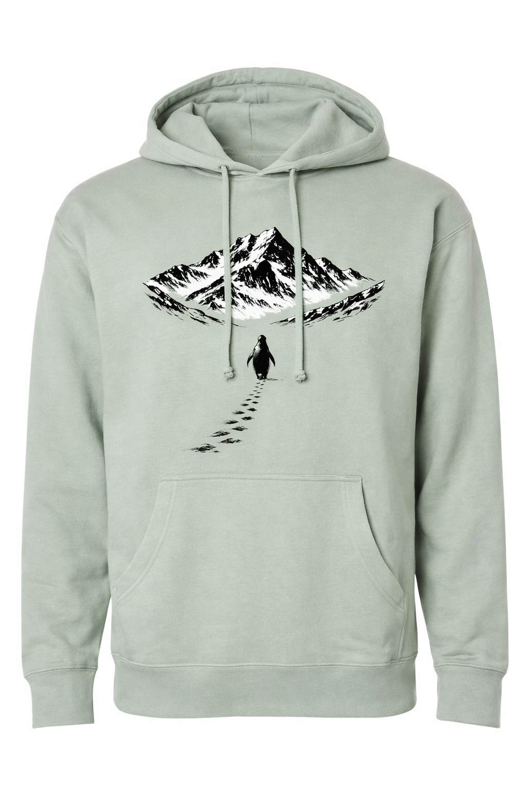 Penguin and the Mountains (NEW!) - Mountain Blend Hoodie