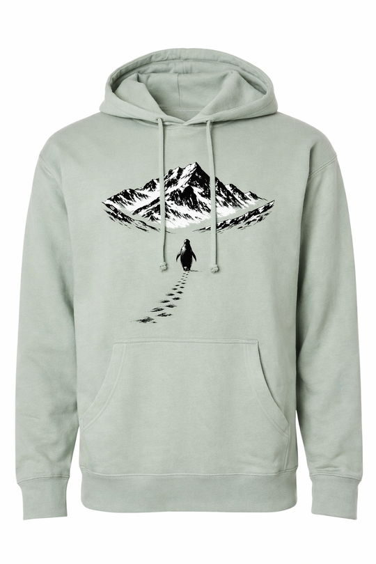 Penguin and the Mountains (NEW!) - Mountain Blend Hoodie
