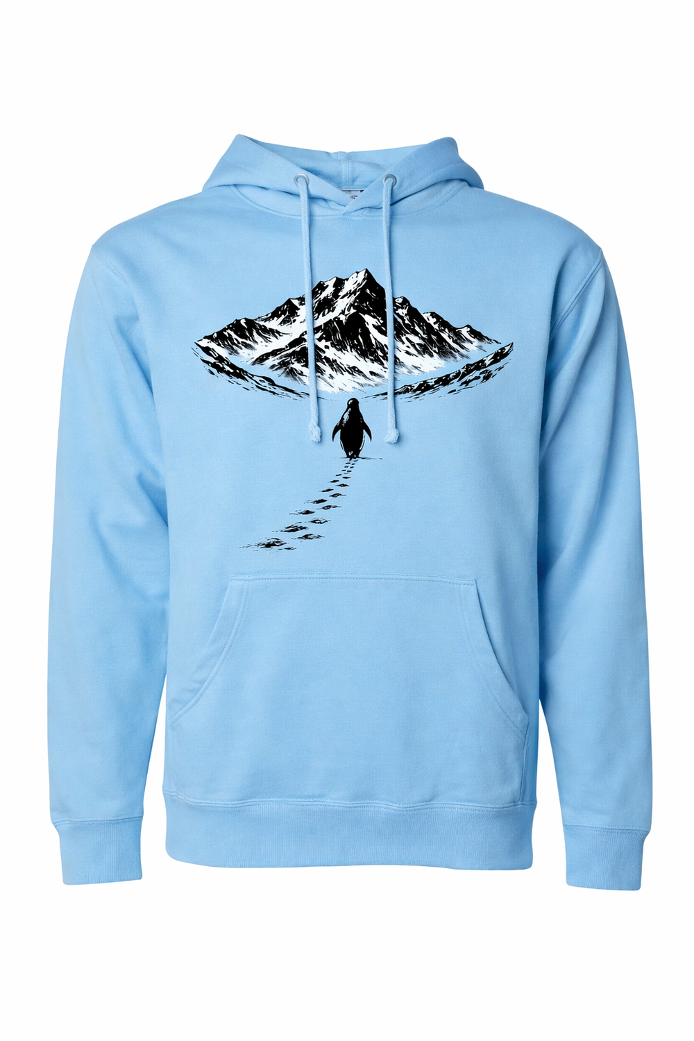 Penguin and the Mountains (NEW!) - Mountain Blend Hoodie
