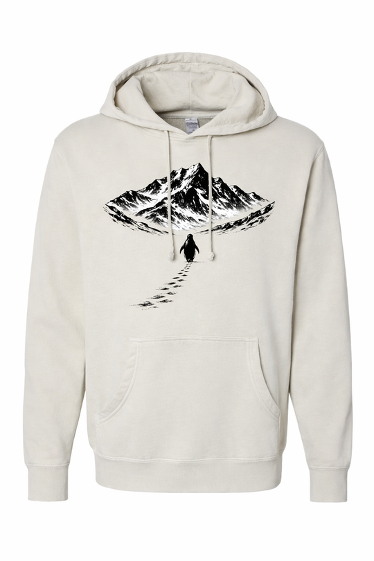 Penguin and the Mountains (NEW!) - Mountain Blend Hoodie