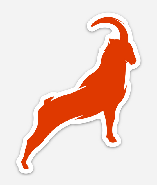Goat Icon - Custom Die Cut Sticker (4x3)