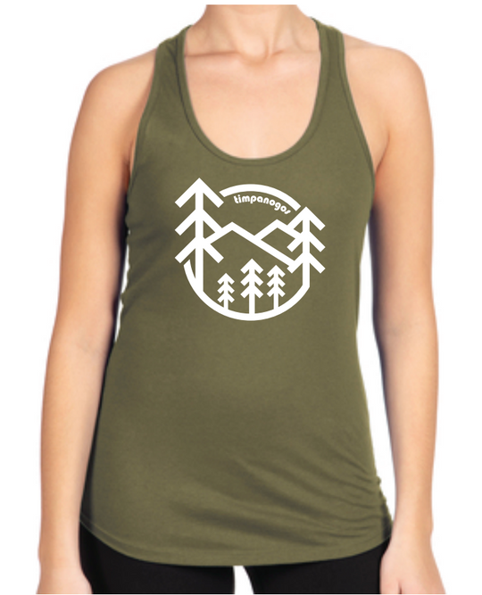 Retro Forest - Women's Ideal Racerback Tank