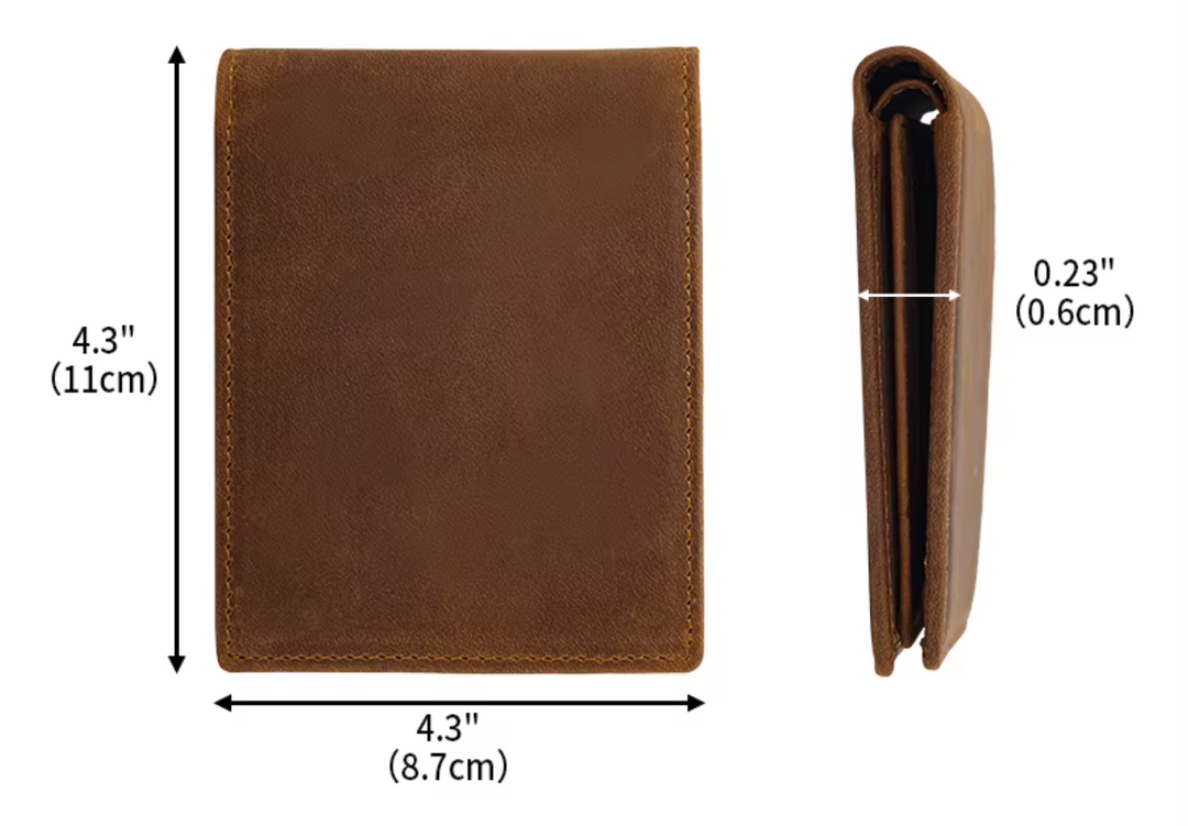 The Redford - Vintage Leather Bifold Wallet (Timpanogos Hiking Co.)