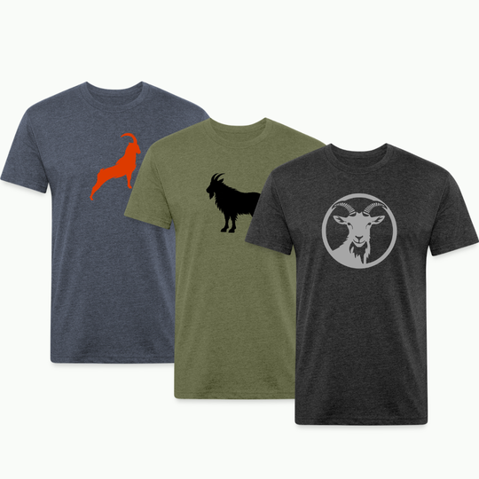 Goat Tee Bundle (3-Pack) 🐐