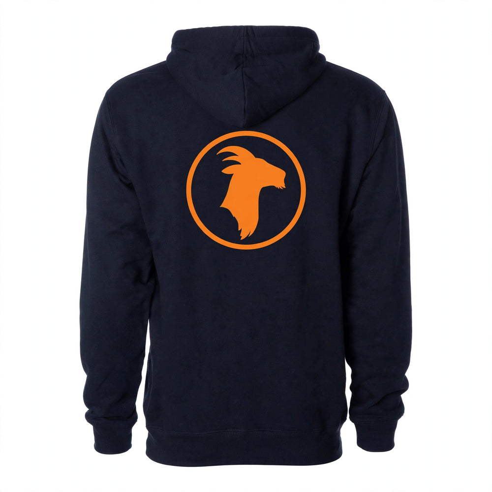 Timpanogos Goat (Burnt Orange Corner Pocket) - Mountain Blend Hoodie