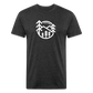 Retro Mountain Trees - Premium Graphic Tee - heather black