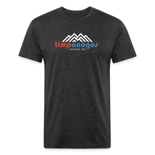 Retro Red, White, and Blue - Premium Graphic Tee - heather black