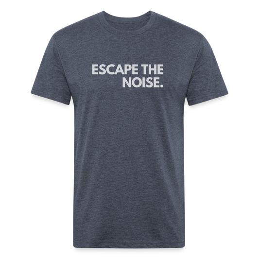 Escape the Noise - Premium Graphic Tee - heather navy