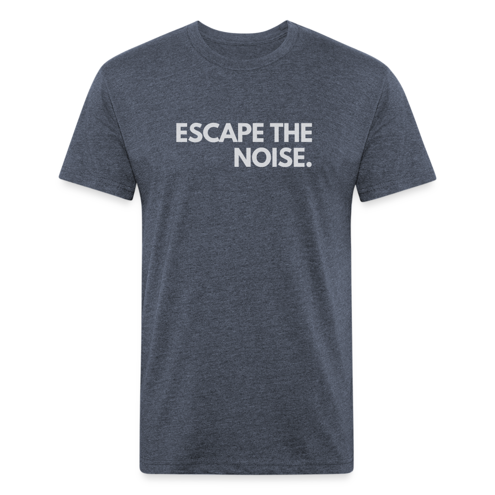 Escape the Noise - Premium Graphic Tee - heather navy