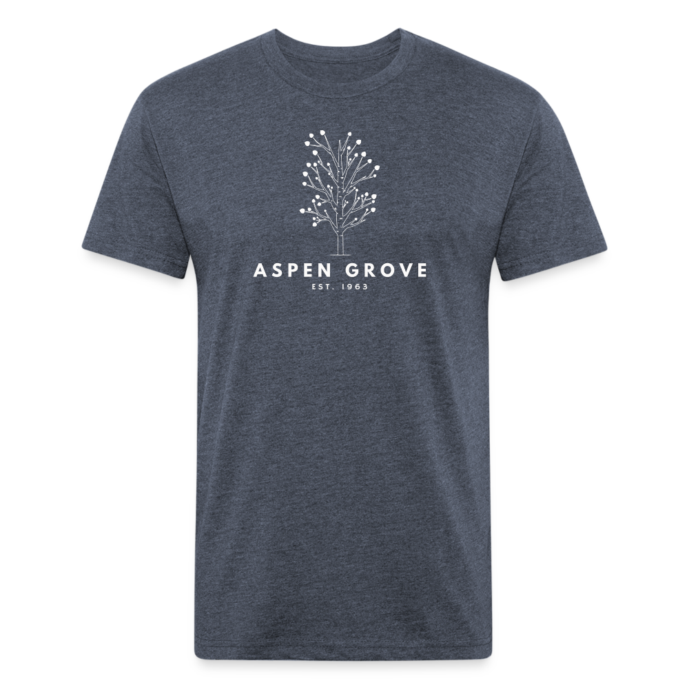Aspen Grove - Premium Graphic Tee - heather navy