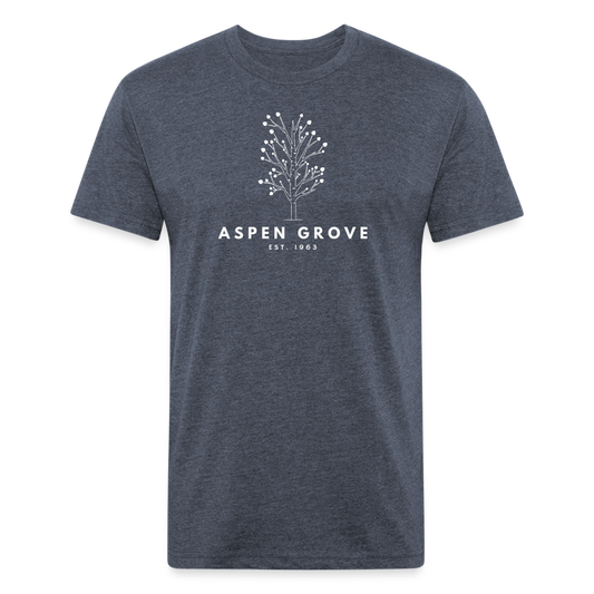 Aspen Grove - Premium Graphic Tee - heather navy