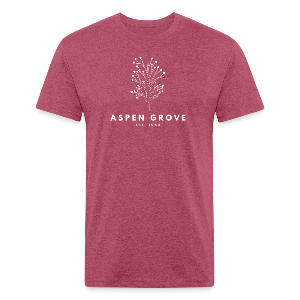 Aspen Grove - Premium Graphic Tee - heather burgundy