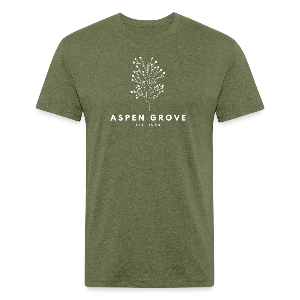 Aspen Grove - Premium Graphic Tee - heather military green
