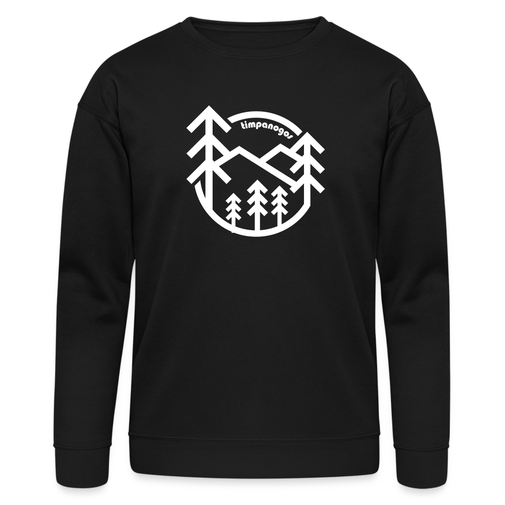 Retro Forest - Bella + Canvas Cozy Sweatshirt - black