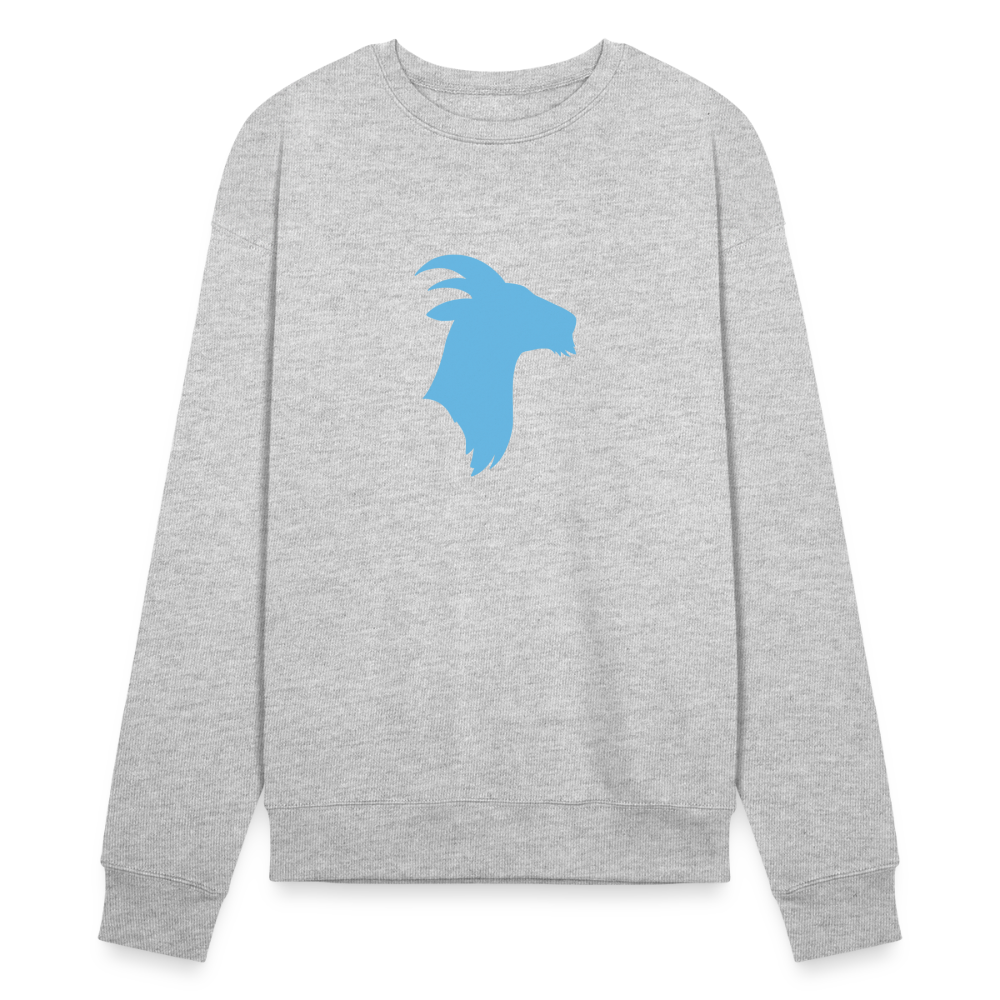 Blue Goat - Bella + Canvas Cozy Sweatshirt - heather gray