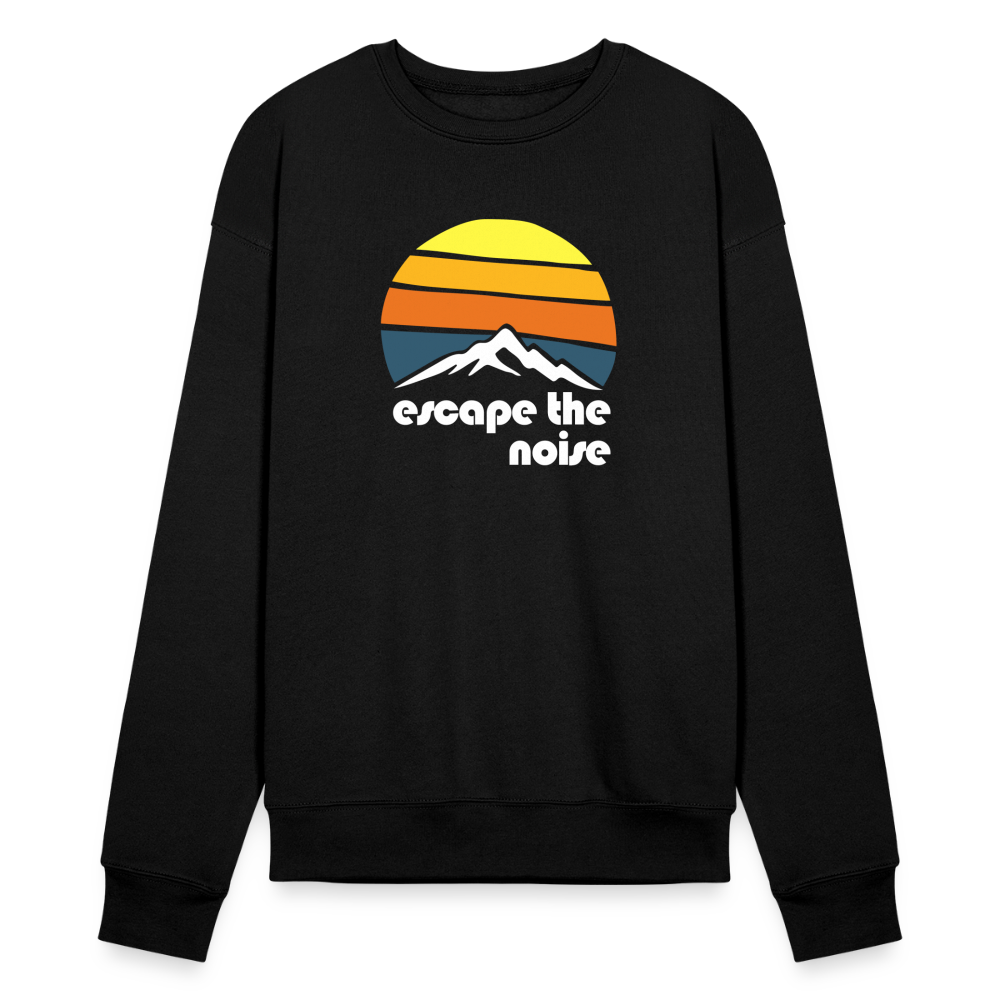 Escape the Noise - Bella + Canvas Cozy Sweatshirt - black
