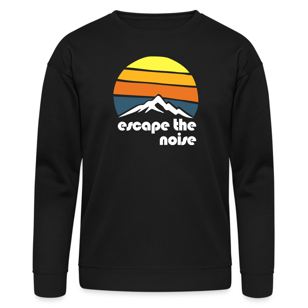 Escape the Noise - Bella + Canvas Cozy Sweatshirt - black