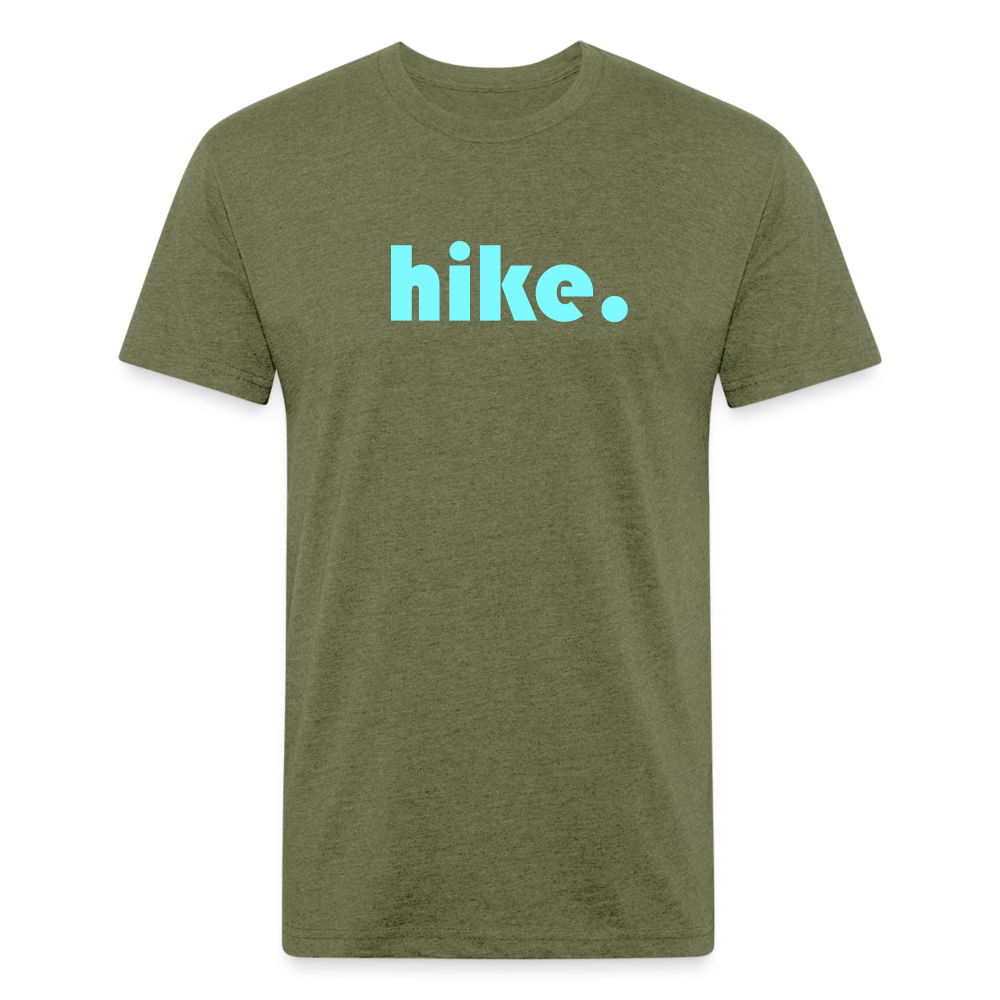 hike - Premium Graphic Tee - heather military green