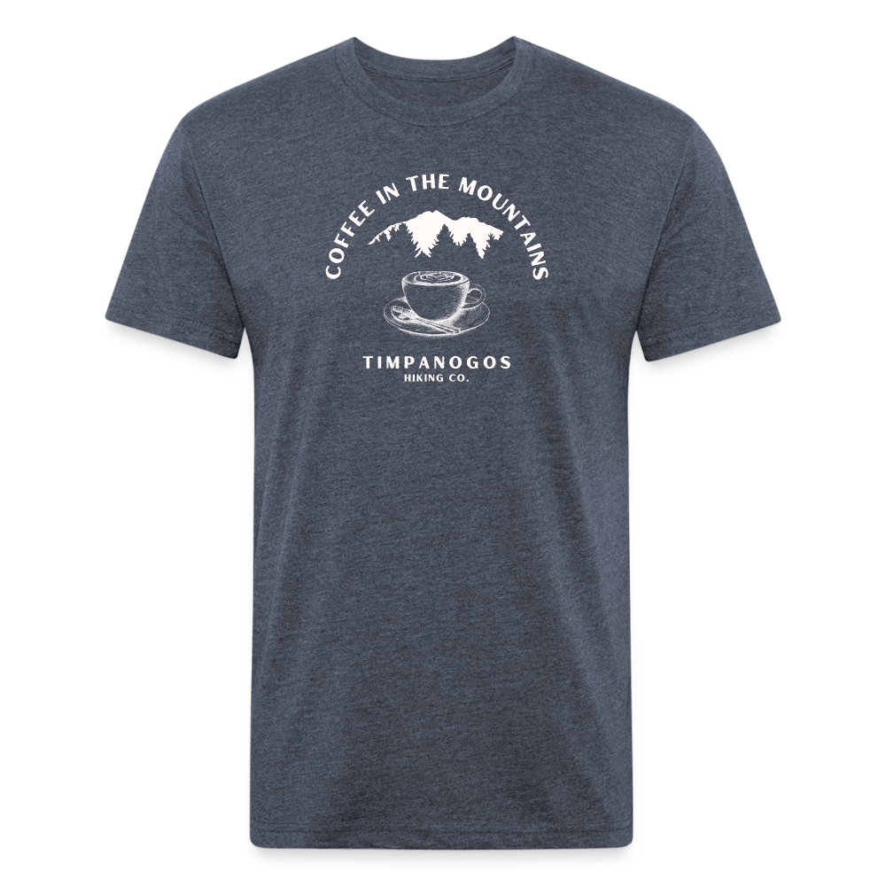 Coffee in the Mountains - Premium Graphic Tee - heather navy