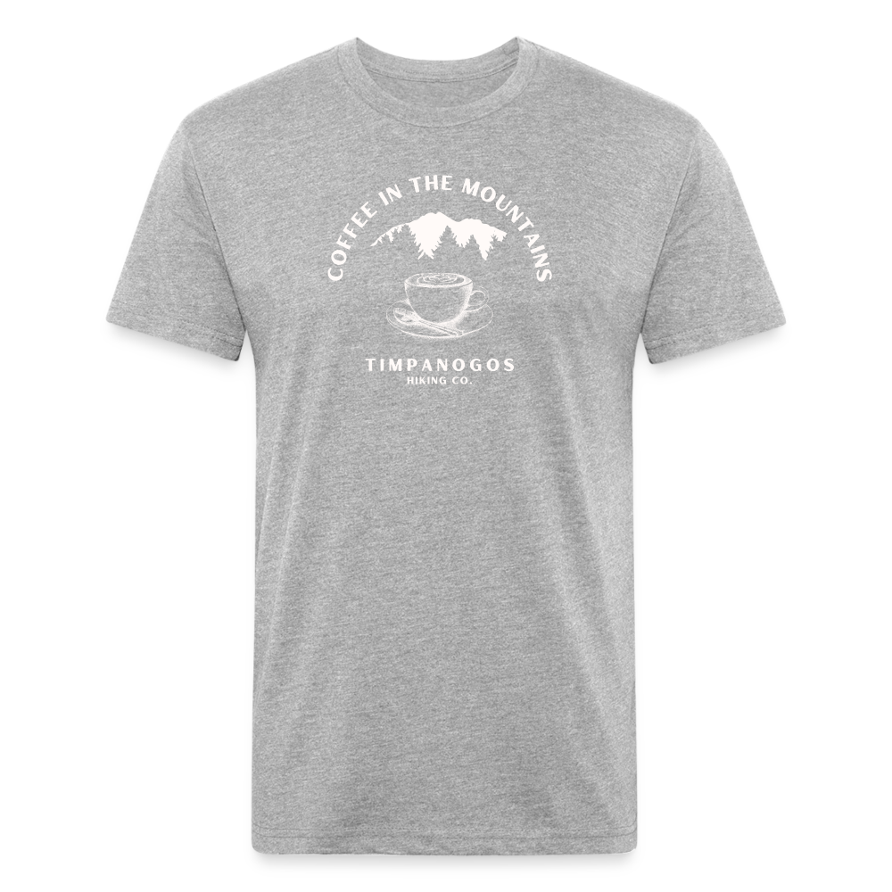 Coffee in the Mountains - Premium Graphic Tee - heather gray