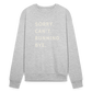 Sorry can't running bye - Bella + Canvas Cozy Sweatshirt - heather gray