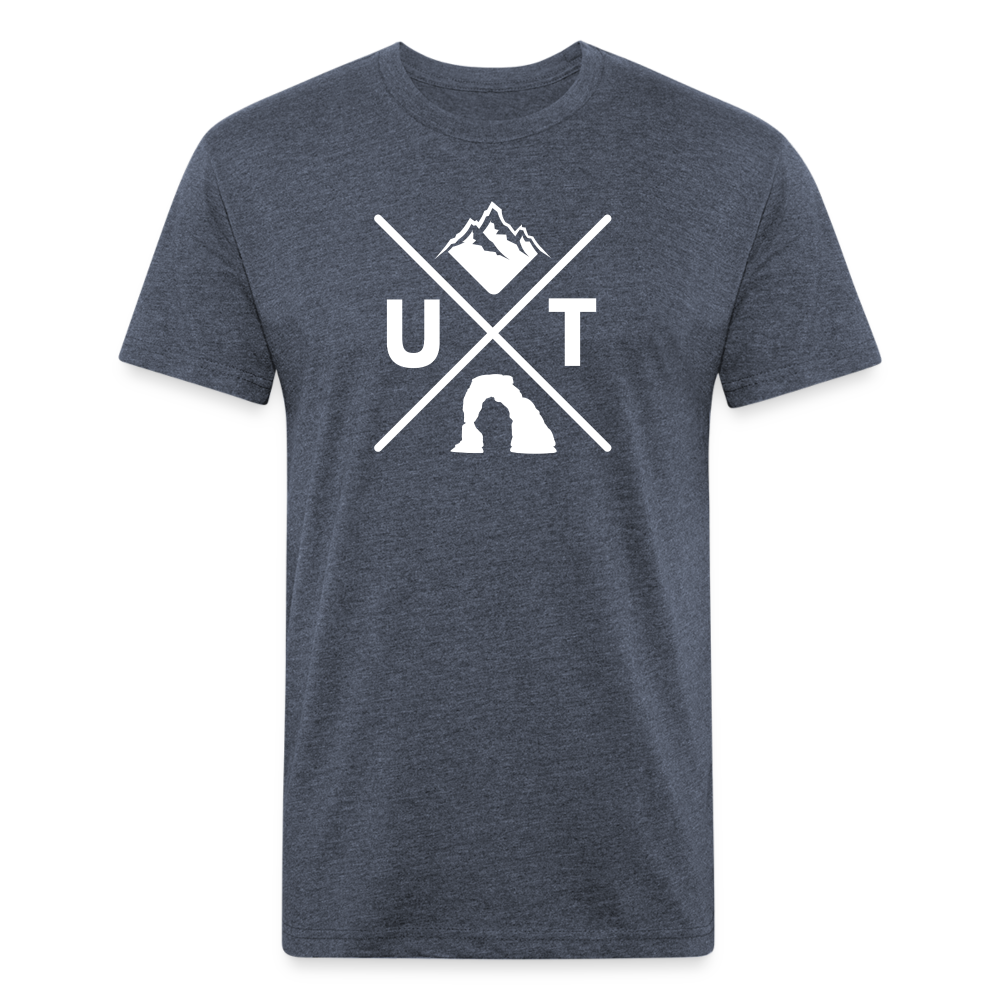 Utah X - Premium Graphic Tee - heather navy