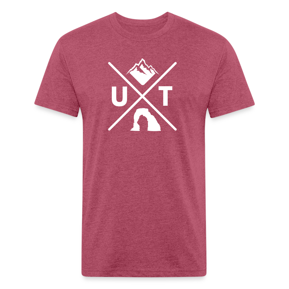 Utah X - Premium Graphic Tee - heather burgundy