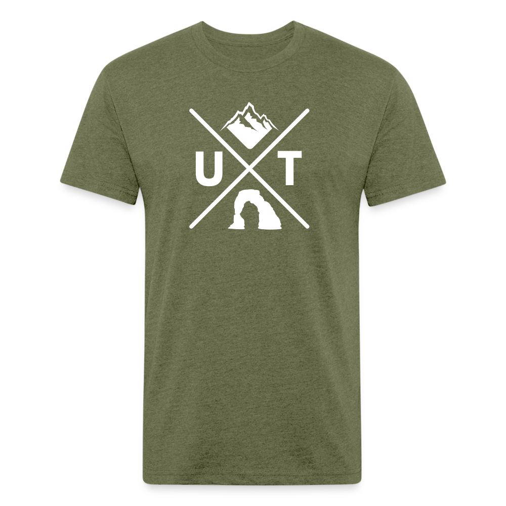 Utah X - Premium Graphic Tee - heather military green