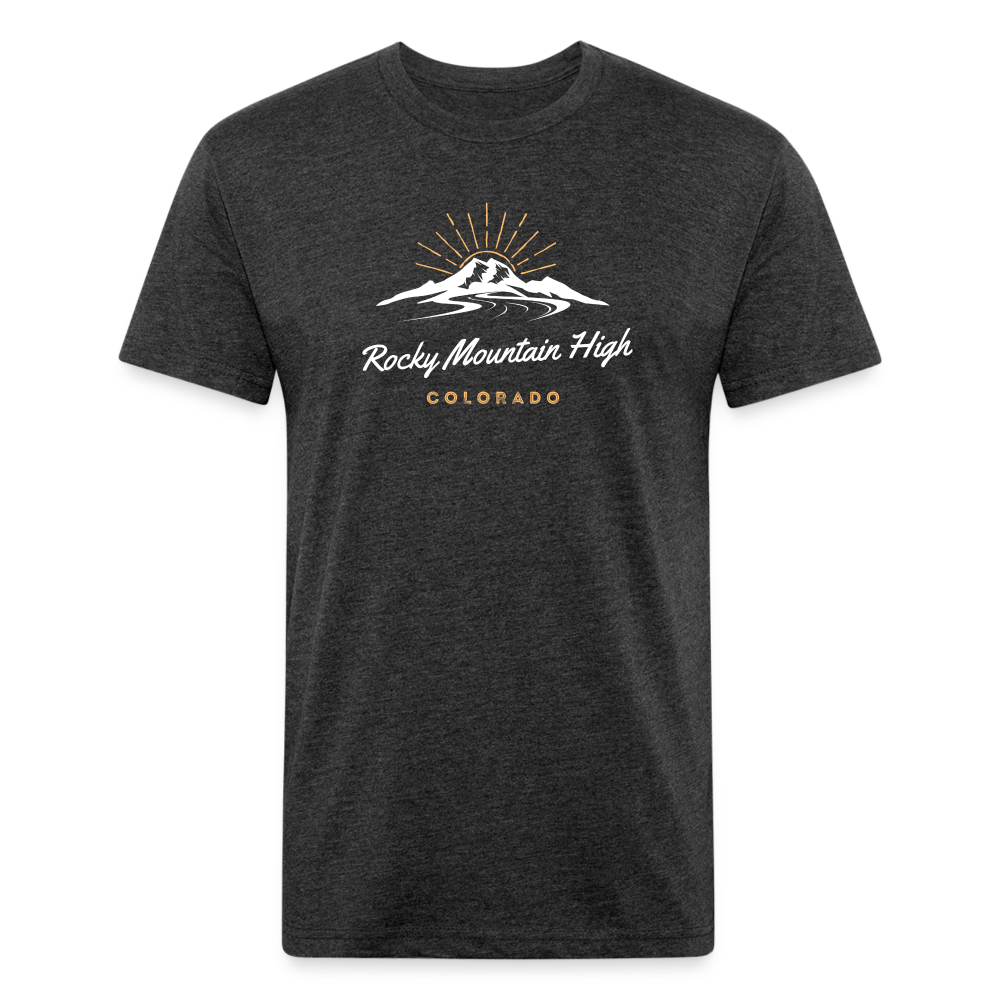 Rocky Mountain High - Premium Graphic Tee - heather black