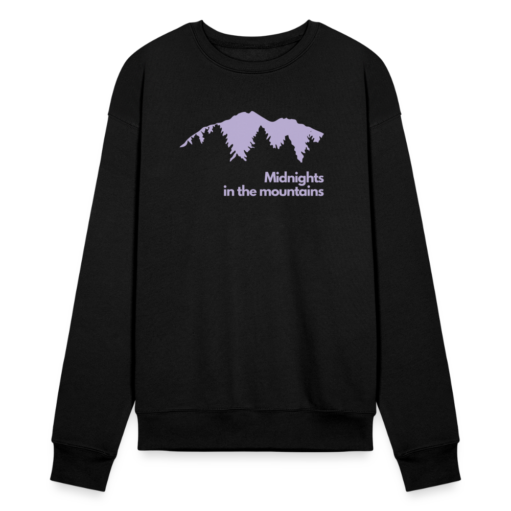 Midnights in the mountains - Bella + Canvas Cozy Sweatshirt - black