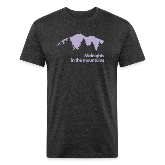 Midnights in the mountains - Premium Graphic Tee - heather black