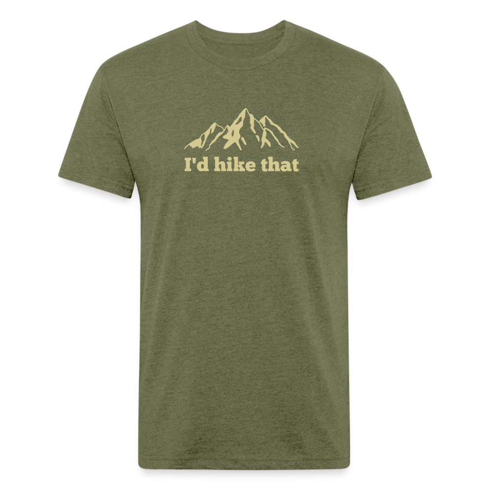 I'd Hike That - Premium Graphic Tee - heather military green