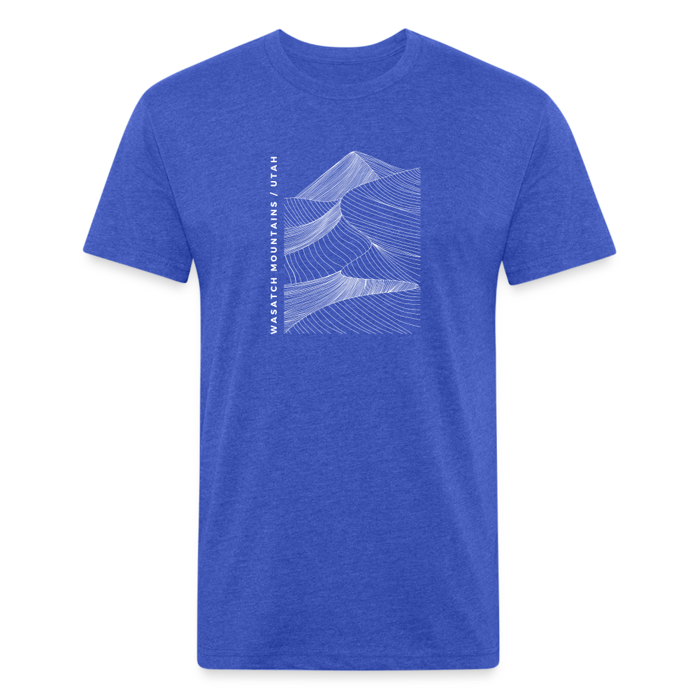 Wasatch Mountains - Premium Graphic Tee - heather royal