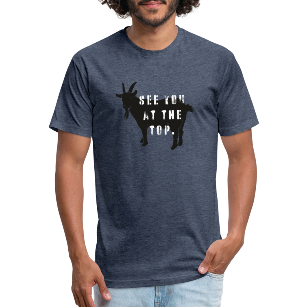 See You At the Top - Premium Graphic Tee - heather navy