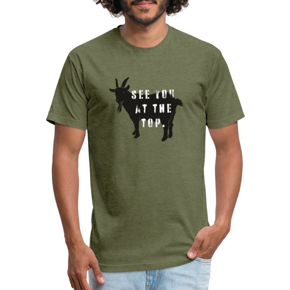 See You At the Top - Premium Graphic Tee - heather military green