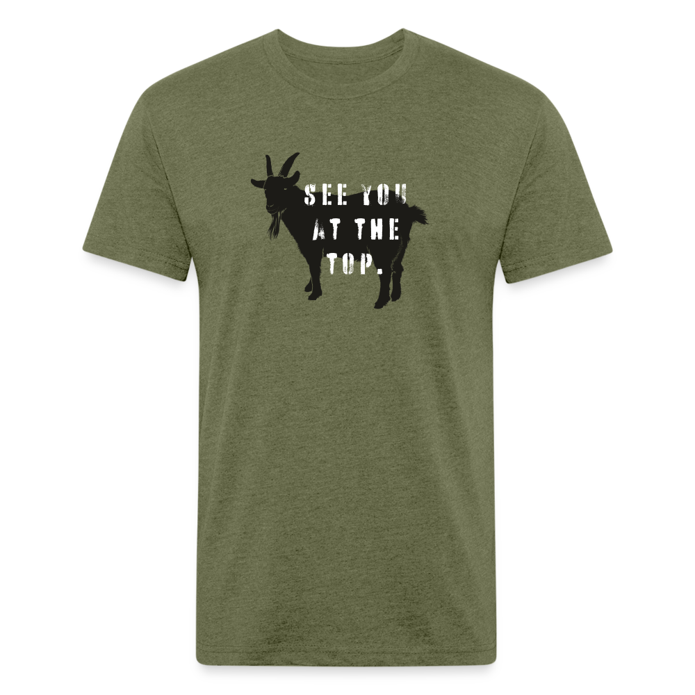 See You At the Top - Premium Graphic Tee - heather military green
