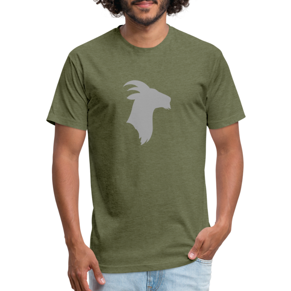 Silver Goat - Premium Graphic Tee - heather military green