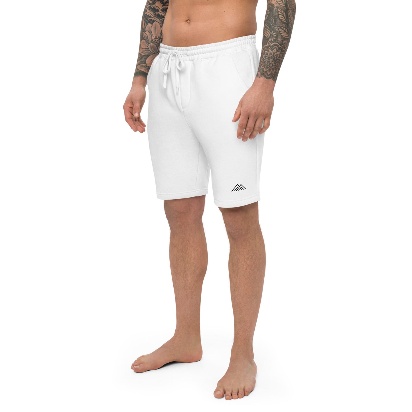 Men's fleece shorts (grey and white)