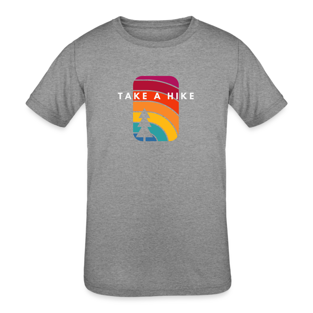 Kids' Tri-Blend T-Shirt (Take a hike) - heather grey