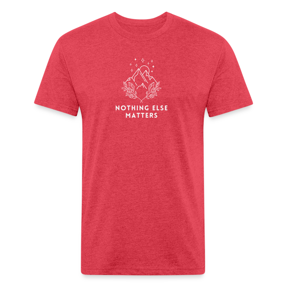 Premium Graphic Tee (Nothing else matters) - heather red