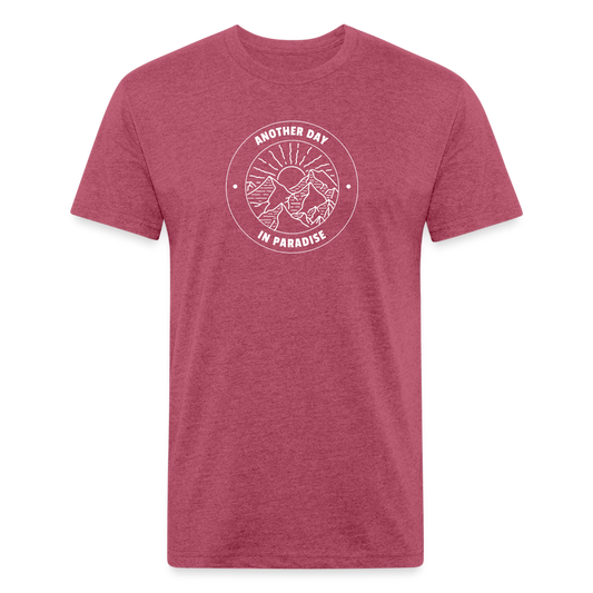 Premium Graphic Tee (another day in paradise) - heather burgundy