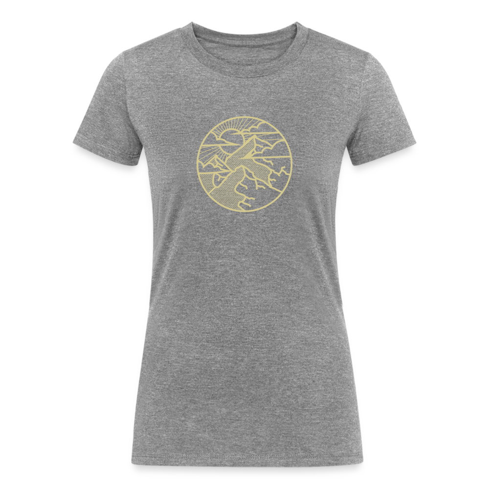 Women's Tri-Blend Organic T-Shirt (sunbreak) - heather gray